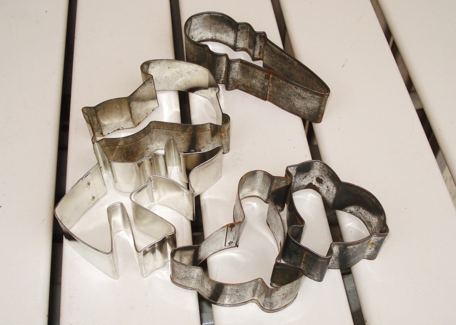 Vintage Metal Cookie Cutters Set of 9. Etsy