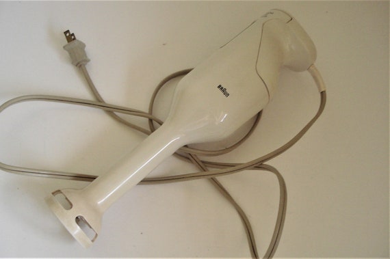 Vintage BRAUN White Hand Held Blender Model 4172. 