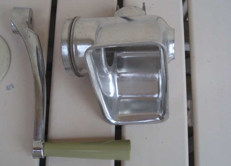 Vintage Rival Manual Meat Food Grinder Head Retaining Nut Shaft Handle