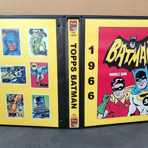 1966 Topps Batman Cards Custom Made Binder Inserts 3 Sizes FREE SHIPPING