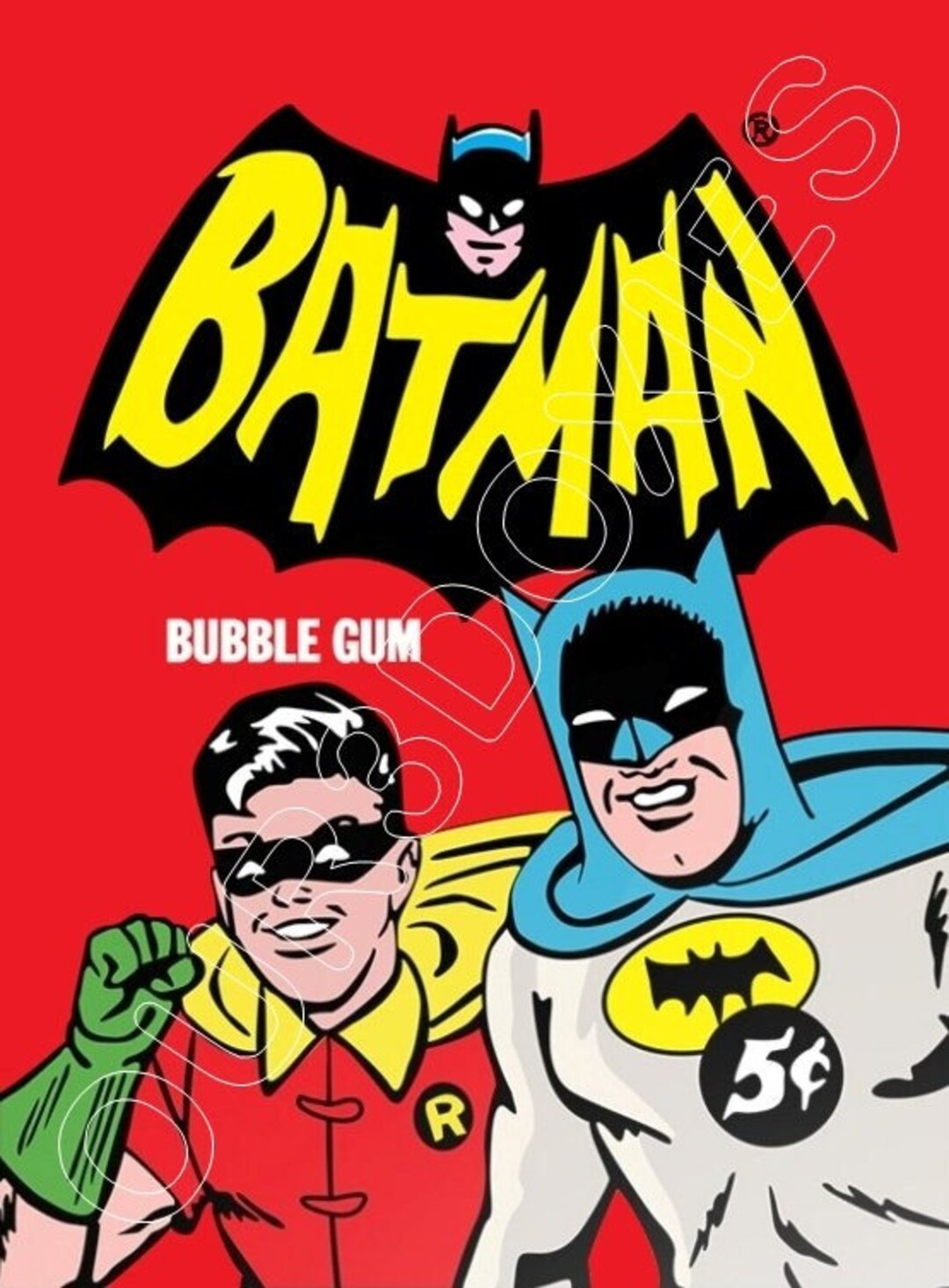 1966 Topps Batman Store Advertising Standup Sign Repro - Etsy