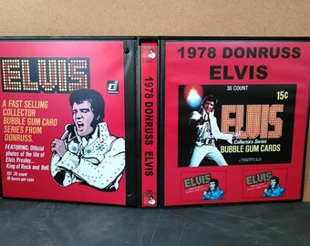 1978 Donruss Elvis Cards Custom Made Binder Inserts 3 Sizes FREE SHIPPING