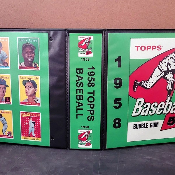 Baseball Card Binder Etsy