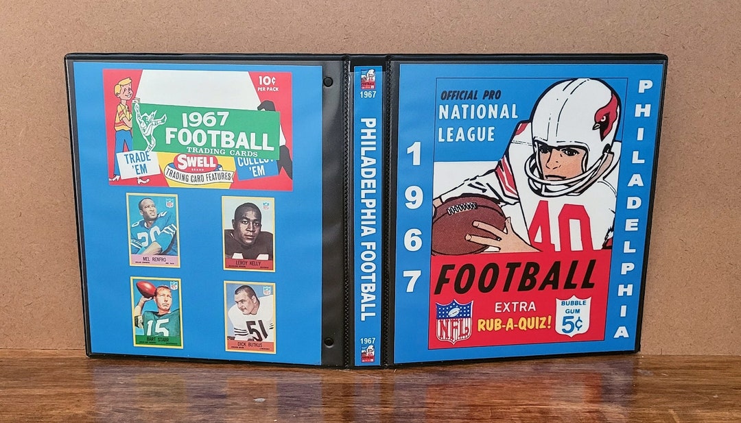 holiday card binder 1959 Topps Football Cards Custom Made Album Binder 3 Sizes