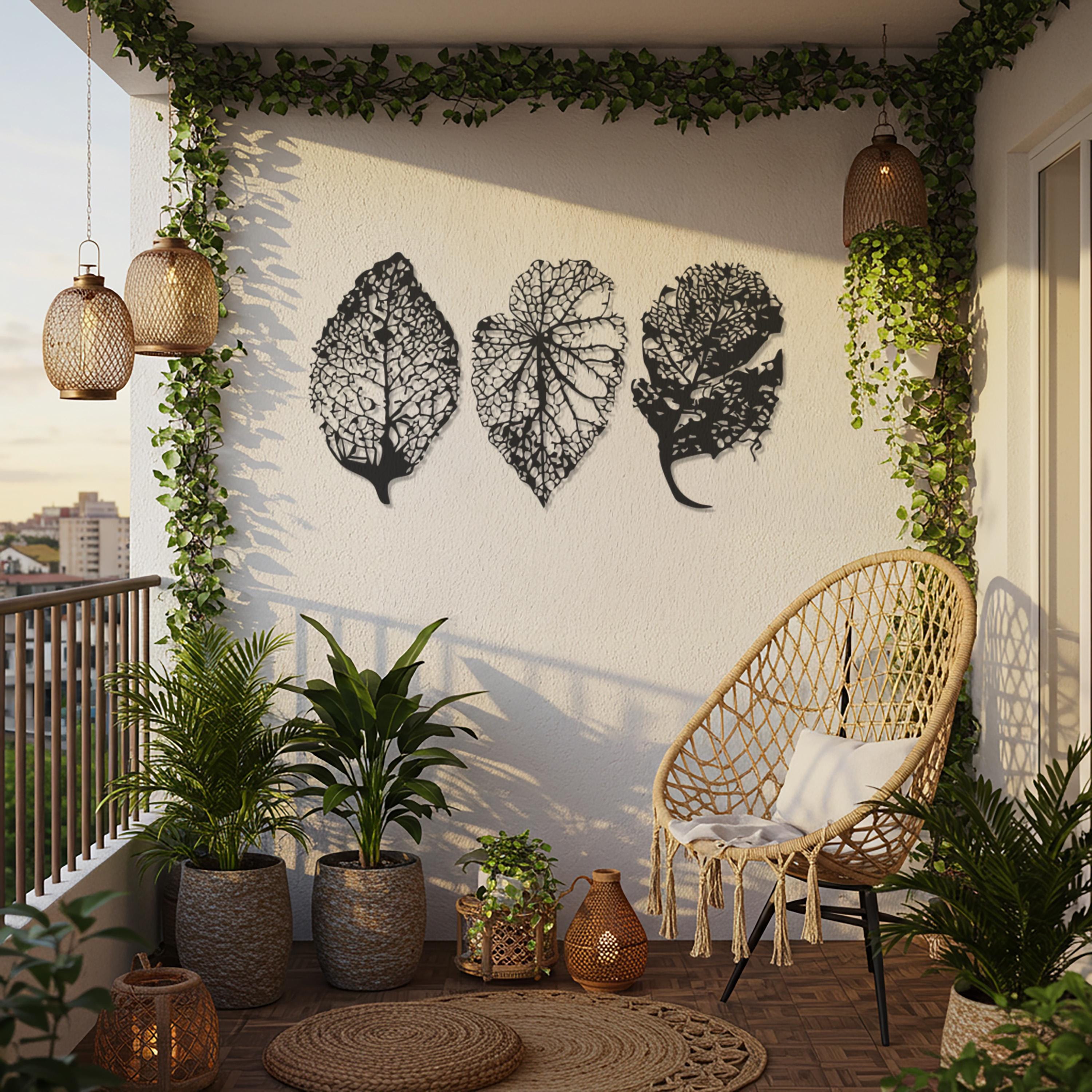 Handmade Tropical Leaf Metal Wall Art – Modern Home Decor - Etsy