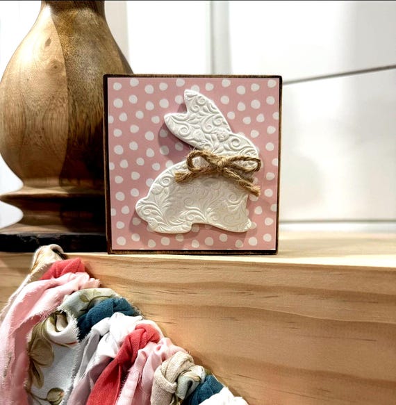 Woodland Bunny Wood Sign | Rustic Forest Animal Nursery Decor | New Baby Shower Gift