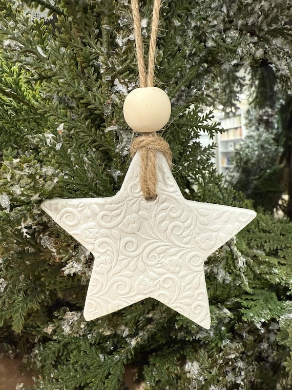 Celestial Nursery Clay Stars | Twinkle Little Star Baby Shower Gift | Newborn Keepsake Tags