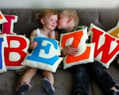 Personalized Children Letter Pillow Kids Custom Decor