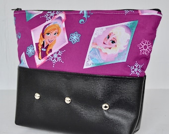 Frozen Sisters Forever Fabric Storage or Makeup Bag