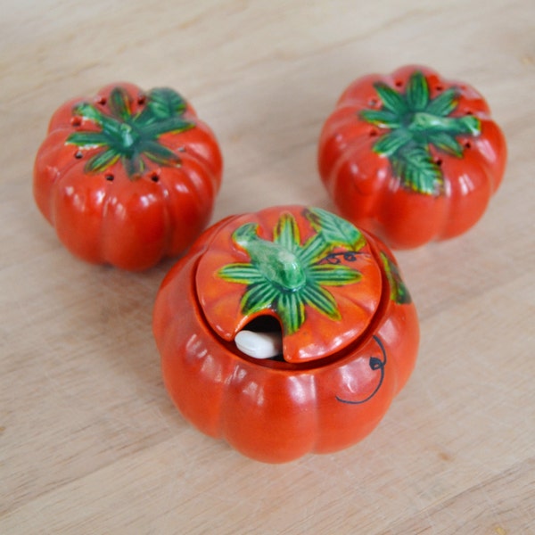 Vintage Tomato Condiment Set