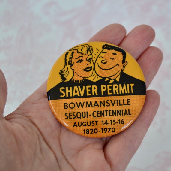 Vintage 1970 Shaver Permit Button Pin for the Ses… - image 10