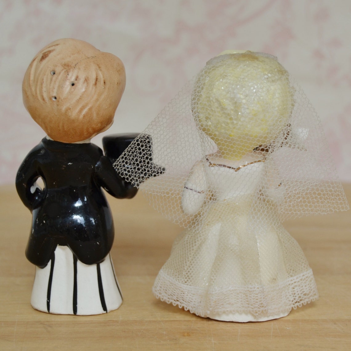 Vintage Bride and Groom Salt and Pepper Shakers by Dan Etsy