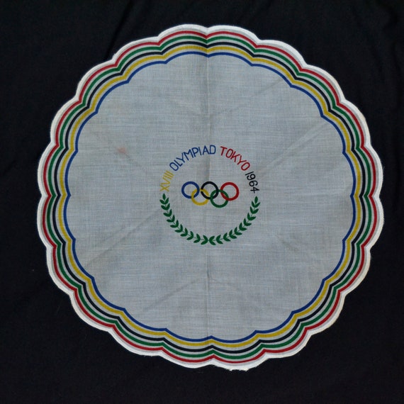 Vintage Pair of 1964 Tokyo Olympics Handkerchiefs… - image 5