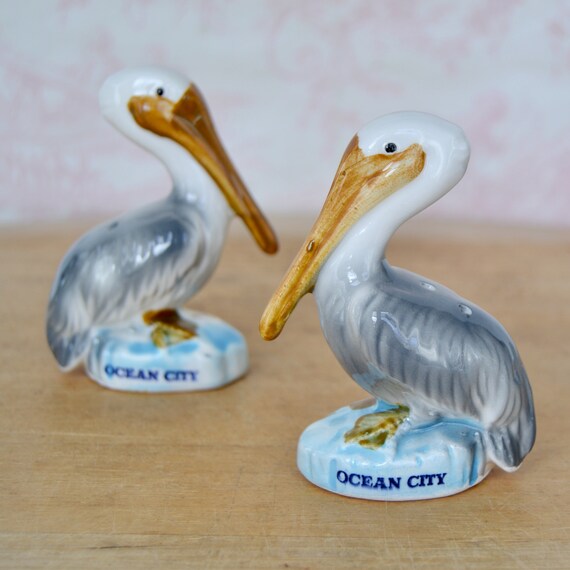 Kitchen & Dining Dining & Serving Vintage Florida Pelican Salt and Pepper Shakers Salt & Pepper