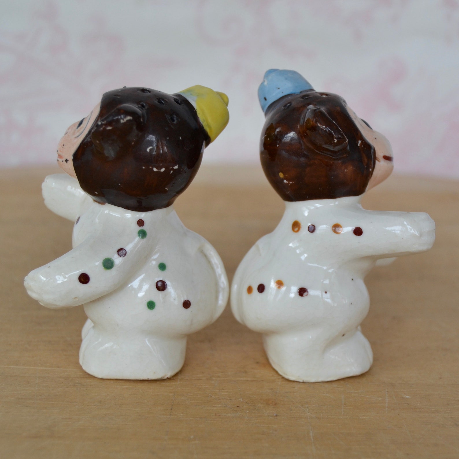 Vintage Hugging Monkey Salt and Pepper Shakers With Yellow and Etsy