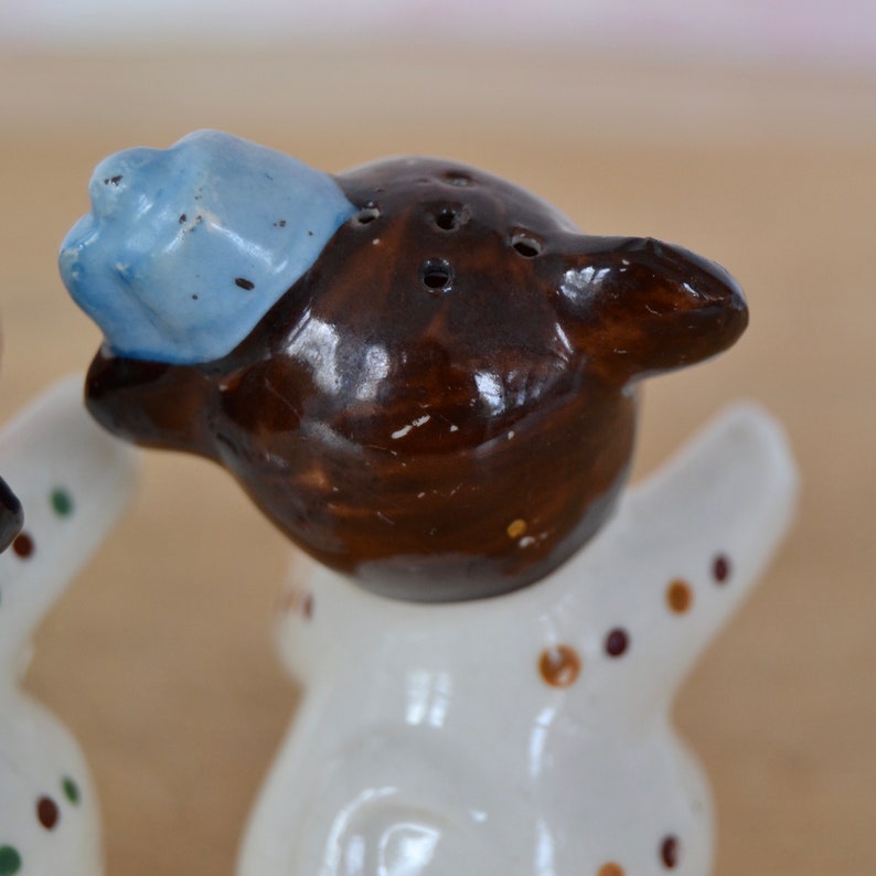 Vintage Hugging Monkey Salt and Pepper Shakers with Yellow and Etsy