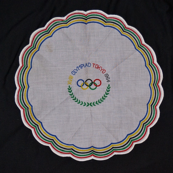 Vintage Pair of 1964 Tokyo Olympics Handkerchiefs… - image 2