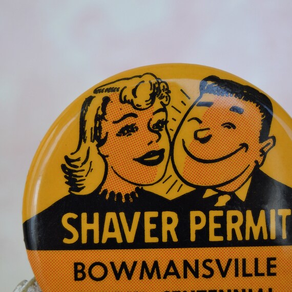 Vintage 1970 Shaver Permit Button Pin for the Ses… - image 3