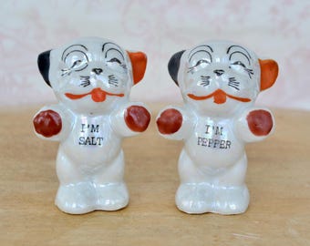 Vintage Ceramic Pig Salt and Pepper Shakers Made in Japan - Etsy