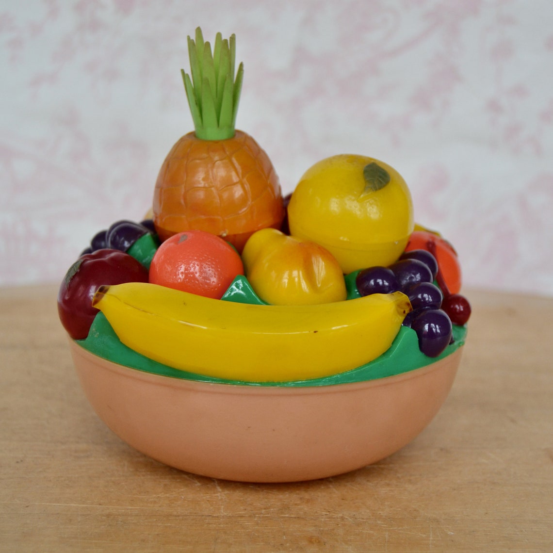 Vintage Fruit Salt and Pepper and Sugar Bowl by Starke Design Etsy