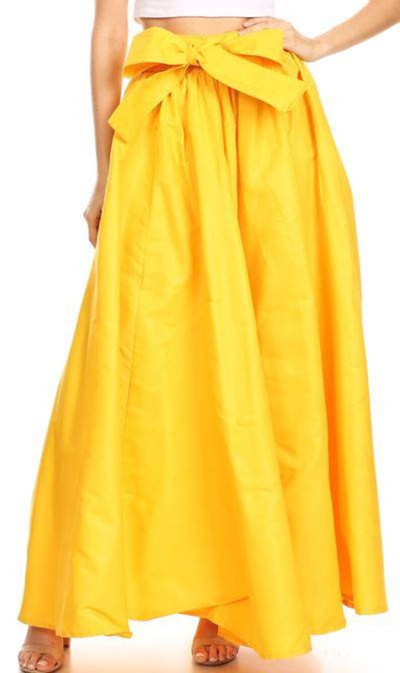 Plain Maxi Bazine Solid Black Skirt