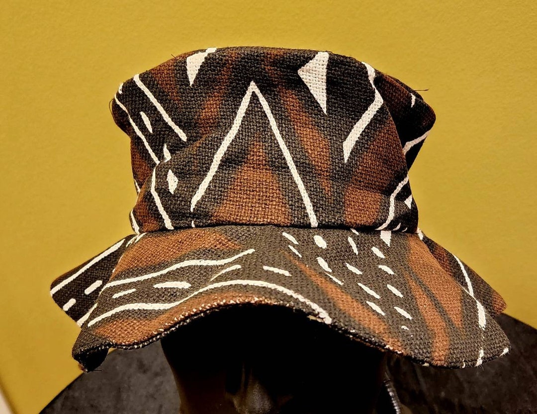 Mudcloth Bucket Hat. Unisex Mud Cloth Hat/brim Circumference Etsy