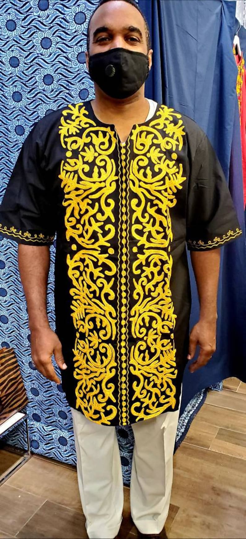 Big Tall Man Dashiki Shirt/upto 5XL Dashiki Etsy