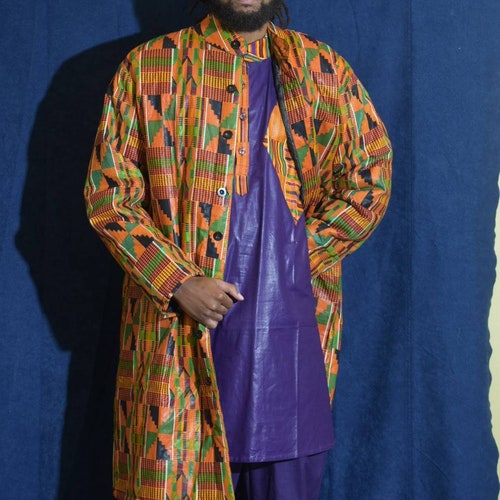 Kente Print Unisex shops Jackets