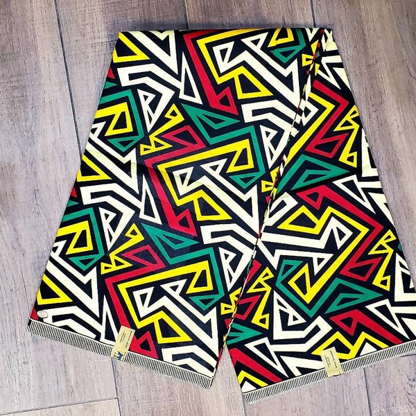 POPS OF COLOUR African Print Ankara Block Fabric Wholesale 6 Yards or multiples of 1 Yard.