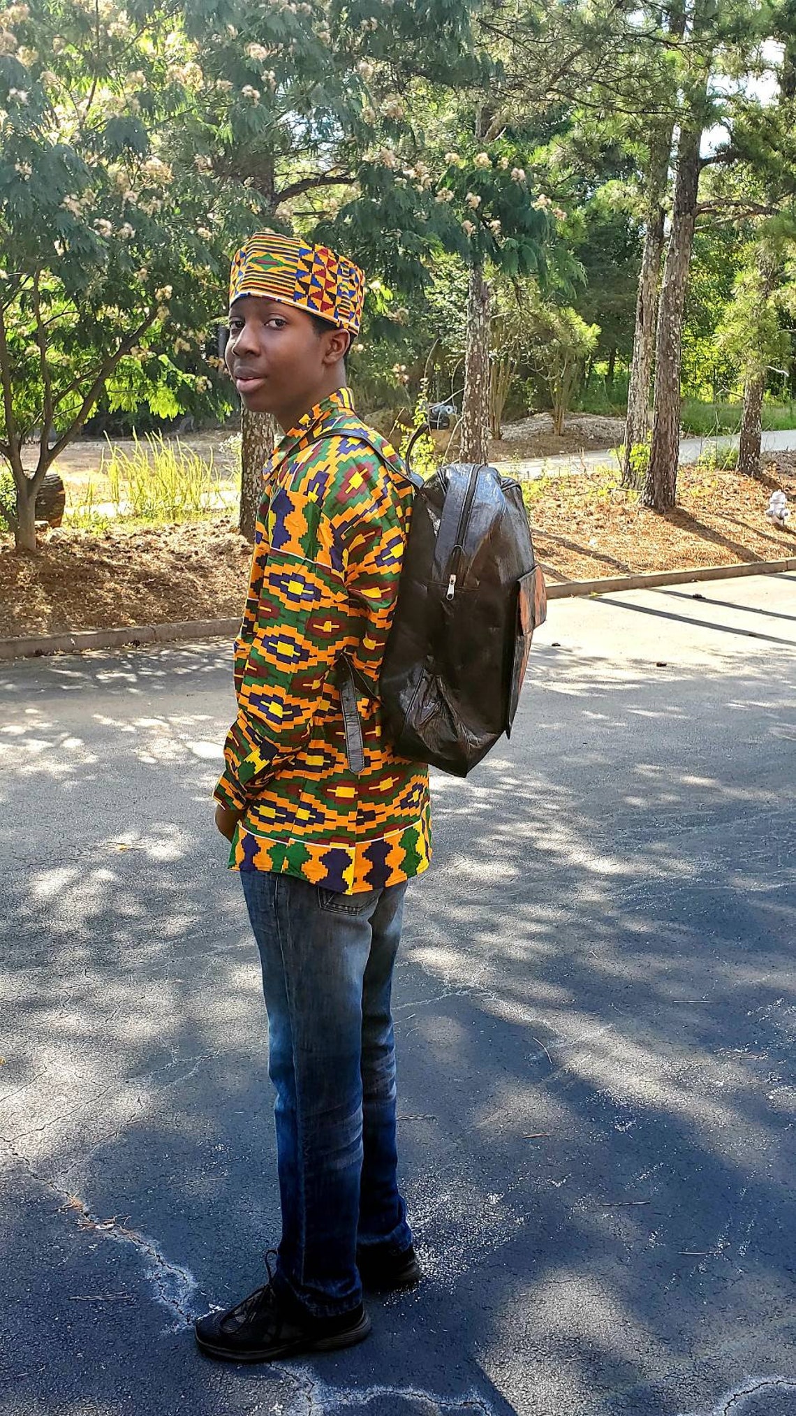 Vintage Tie Dye Large Capacity Travel Backpack