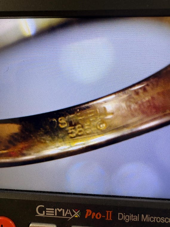 Estate Ruby 14k Gold Statement Ring - Trapezoid, … - image 6