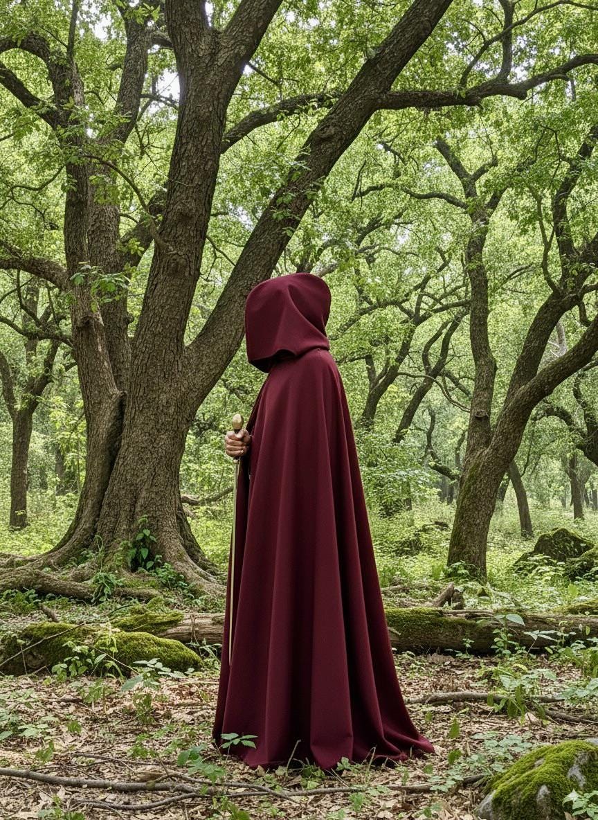 Melton Wool Cloak FULL CIRCLE Cloaks Large Pocket Wind Resistant Winter ...