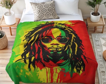 Rug Barn, Bob Marley Throw Blanket/wall Hanging,vintage - Etsy