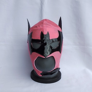 Pink Bat Wrestling Mask Superstar Mardi Gras day of the dead halloween party masks Horror masquerade Classic Lucha Libre mask Bat mask