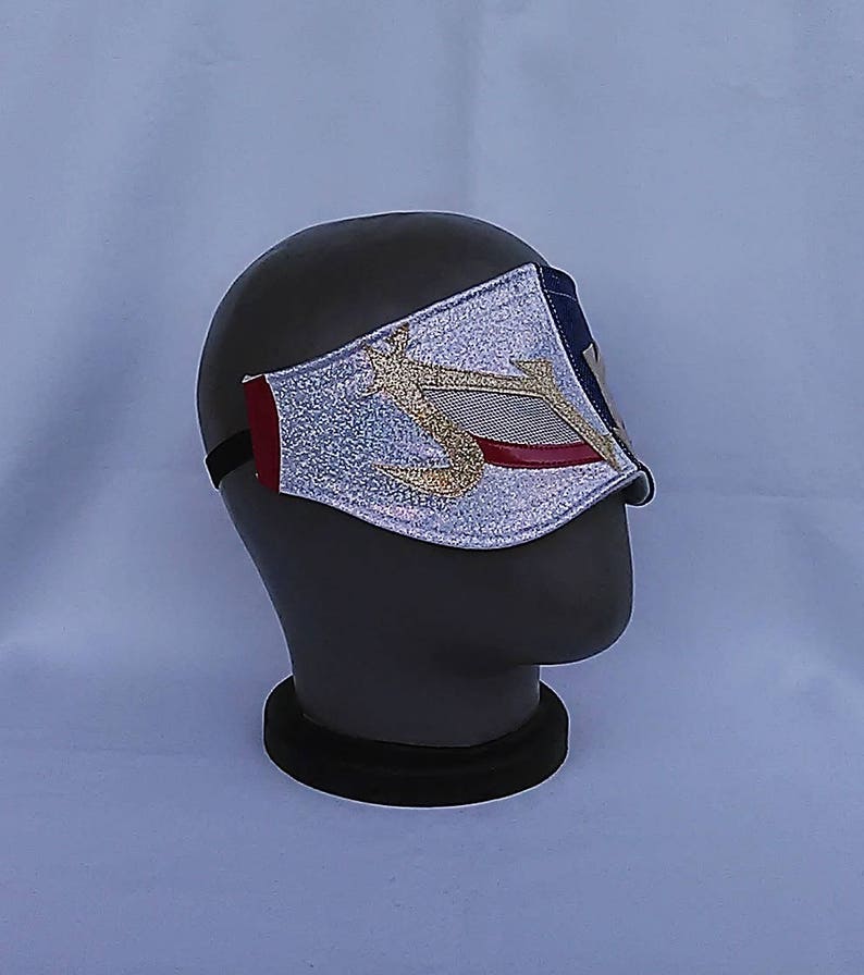 Zatoichi Masquerade Lucha Libre Mask Mardi gras halloween mask horror movie Rockabilly mask Day of the Dead masquerade superhero gimmick