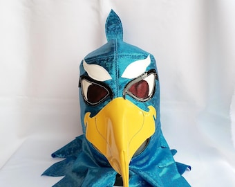 Sunraku Bird Wrestling Mask Style villain Mask Mardi Gras Superhero day of the dead halloween party mask masquerade mask Supervillain