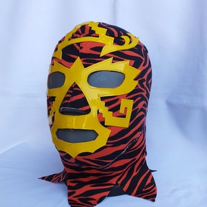Azteca Kid Wrestling Style Mask Lucha Libre costume day of the dead luchador Mardi Gras New year mask lucha vavoom Zodiac Mask