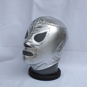El Santo enmascarado de plata Lucha Libre Día de Muertos Máscara de luchador Halloween Watchmen máscara de lucha libre personalizada