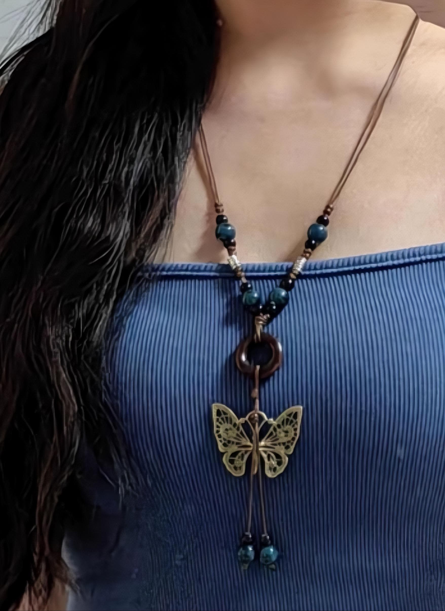 KELITCH Boeddha Hanger Kettingen Natuursteen Kralen Kettingen Handgemaakte Lange Ketting Strengen Kettingen Sieraden Voor Vrouwen