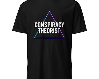 Conspiracy Theorist T-Shirt | Neon Triangle Logo Streetwear Tee