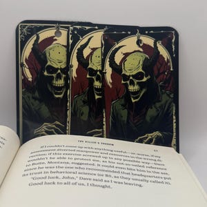 Horror Bookmark Set of 3 | Spooky Gothic Bookmarks | Halloween Gift for Horror Lovers