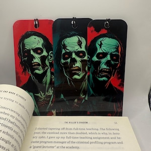 Ensemble de signets zombie | Épargnants de page d&#39;horreur effrayante | Cadeaux d&#39;Halloween pour les lecteurs