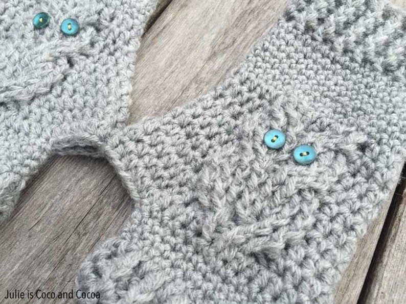 Owl Gloves Crochet Pattern image 3