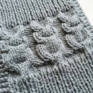 Owl Scarf Knit Pattern