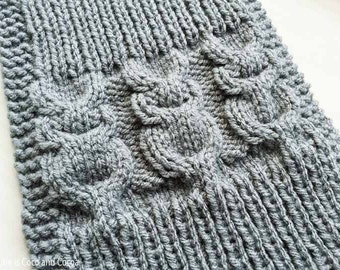 Owl Scarf Knit Pattern