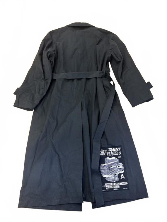 RAF Simon's Fred Perry Black Belted Trench Coat Size M - Etsy UK