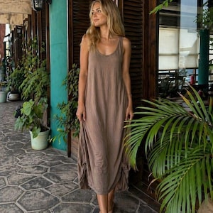 Flowy Earthy Maxi Dress - Etsy
