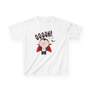 Kids Vampire Graphic Tee: Halloween Costume Shirt, Party Wear