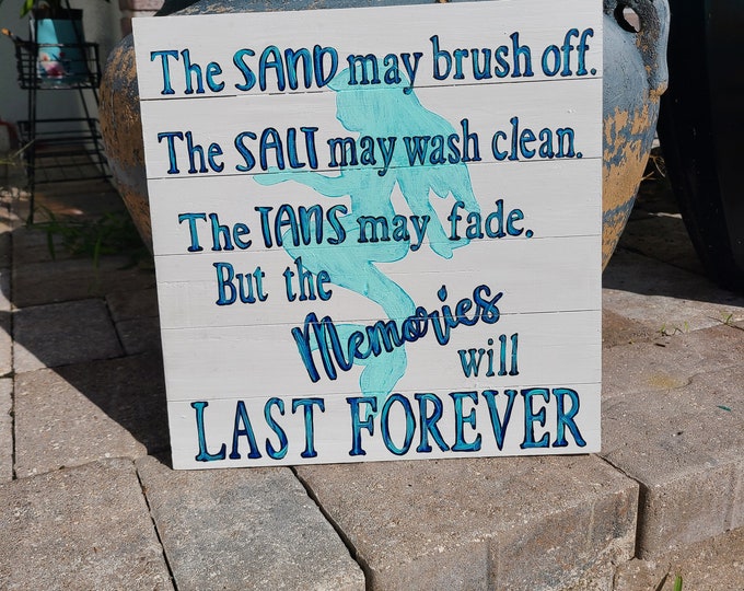 Mermaid Beach Memories Sign - Etsy