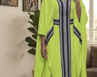 Women’s Luxury Kaftan Dress | Elegant African Boubou Maxi Gown | Flowing Formal Dress